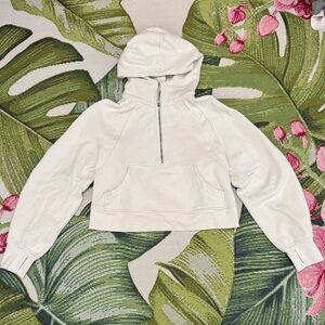 Lululemon Scuba Oversized Half Zip Hoodie Bone XS/S
